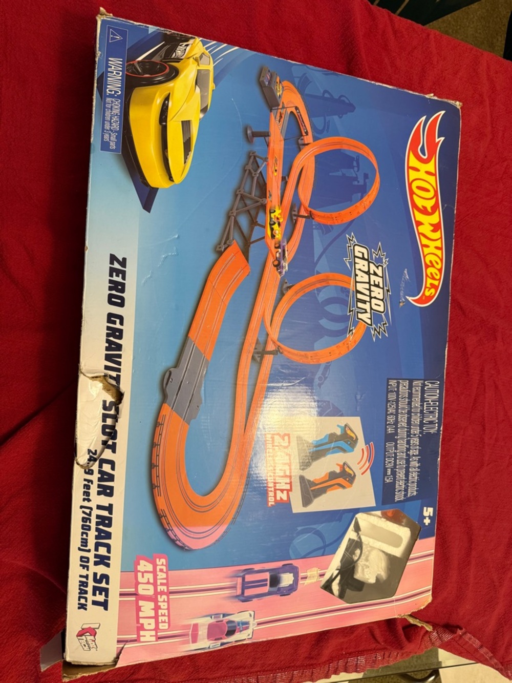Hot Wheels Zero Gravity Slot Car Track 1:43 - PARTS ONLY - 1 Controller, 2 Cars